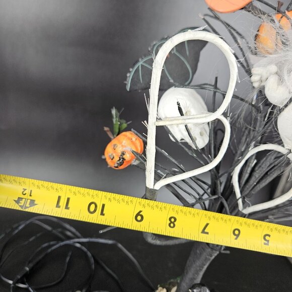 Halloween Light Up Boo Tree Figurine Witch Pumpkin Ghosts Sound Motion 19" WORKS - Picture 15 of 16